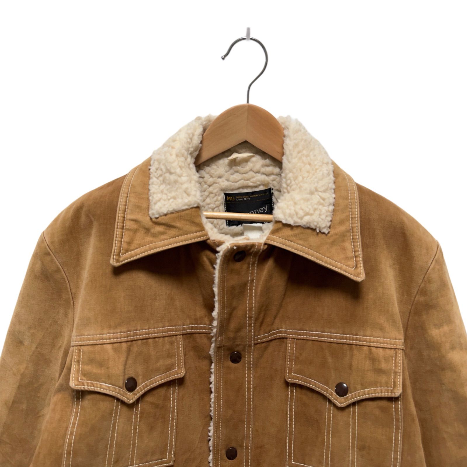 美品 ビンテージ 70s 黒タグ JCペニー ボアジャケット XL相当 JC