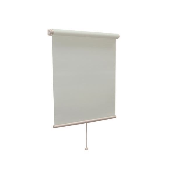 モダン ロールスクリーン 遮光2級防炎 45cm×135cm ブルー 日本製 巻取りスピード調整機能付き ティオリオ 代引不可