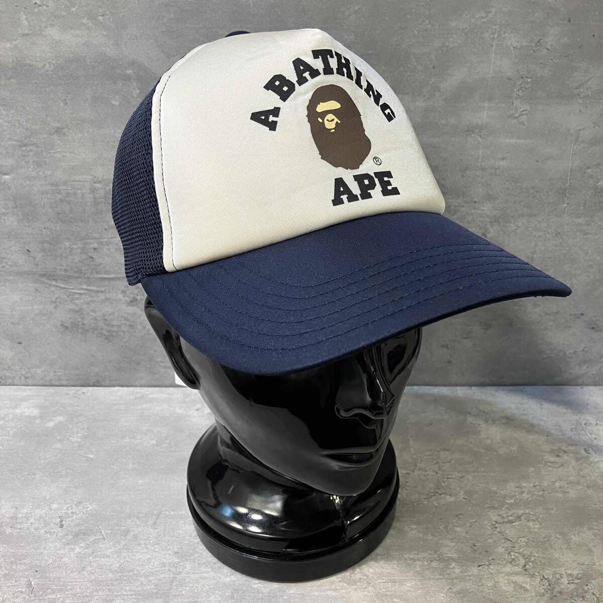 A BATHING APE COLLEGE MESH CAP カレッジメッシュキャップ アベイシングエイプ