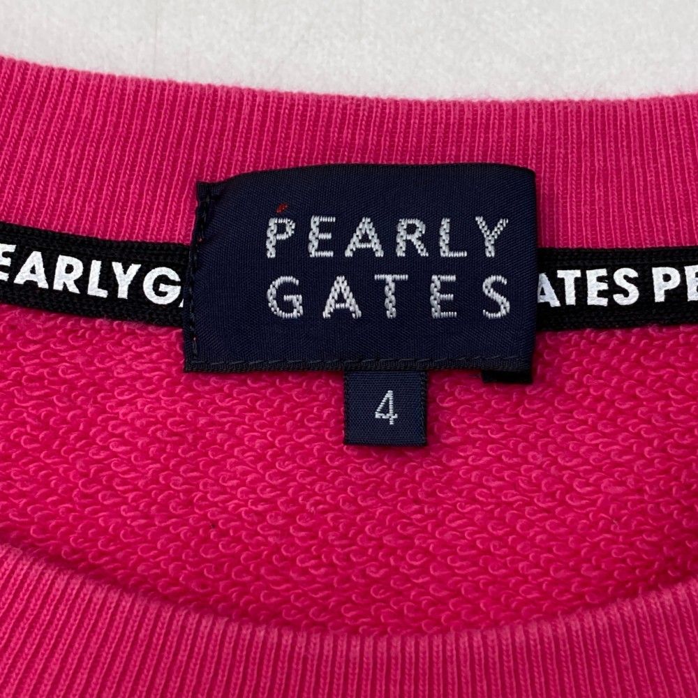 サイズ：4 PEARLY GATES パーリーゲイツ  スウェット  ピンク系 [240101459210] ゴルフウェア メンズ ストスト サイズ：4 PEARLY GATES パーリーゲイツ スウェット ピンク系