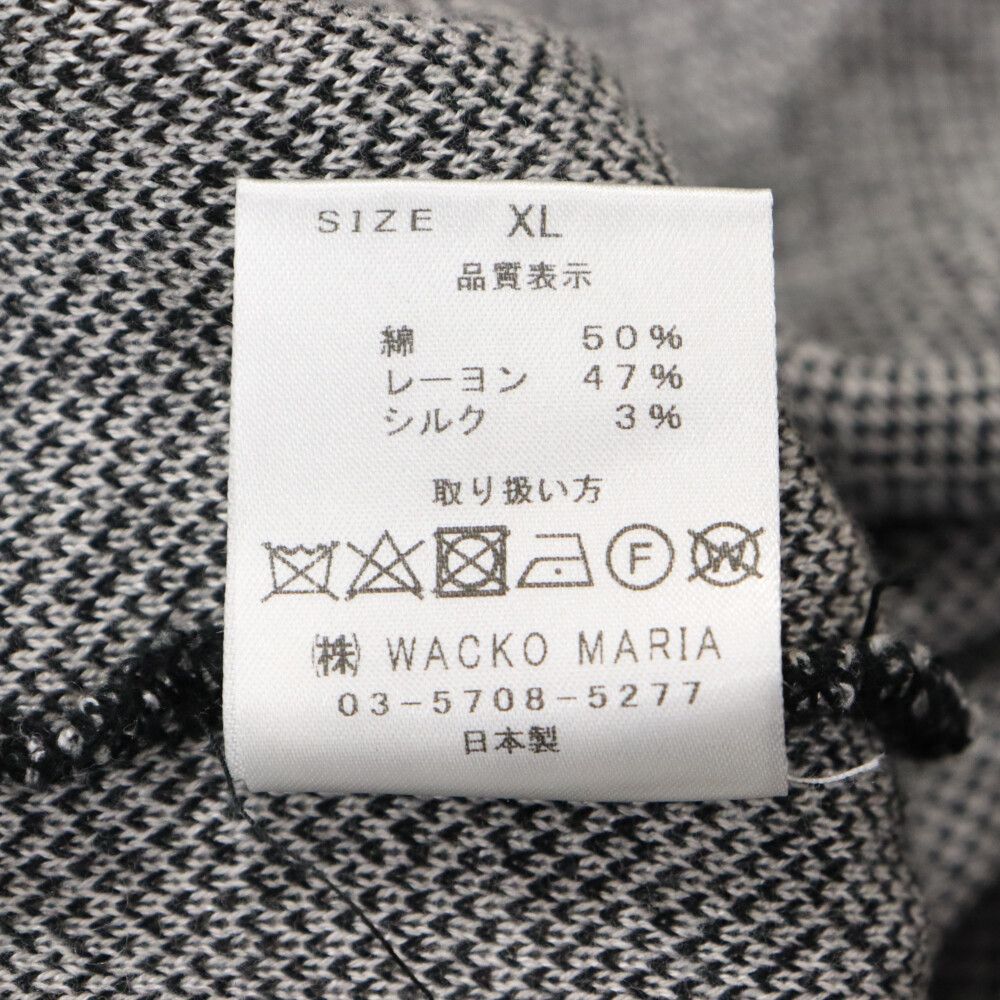 WACKO MARIA (ワコマリア) 23SS PYTHON KNIT POLO SHIRT GRAY パイソン