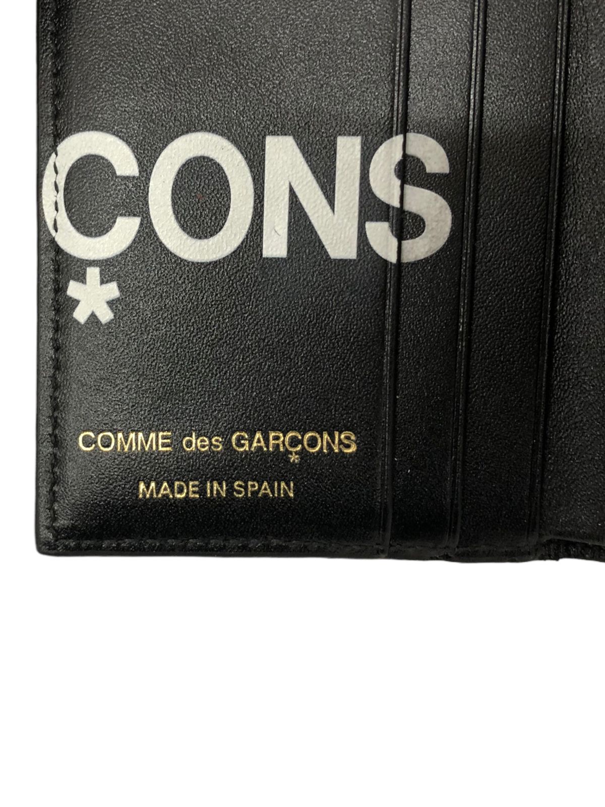 COMME des GARCONS (コムデギャルソン) HUGE LOGO WALLET BLACK 二