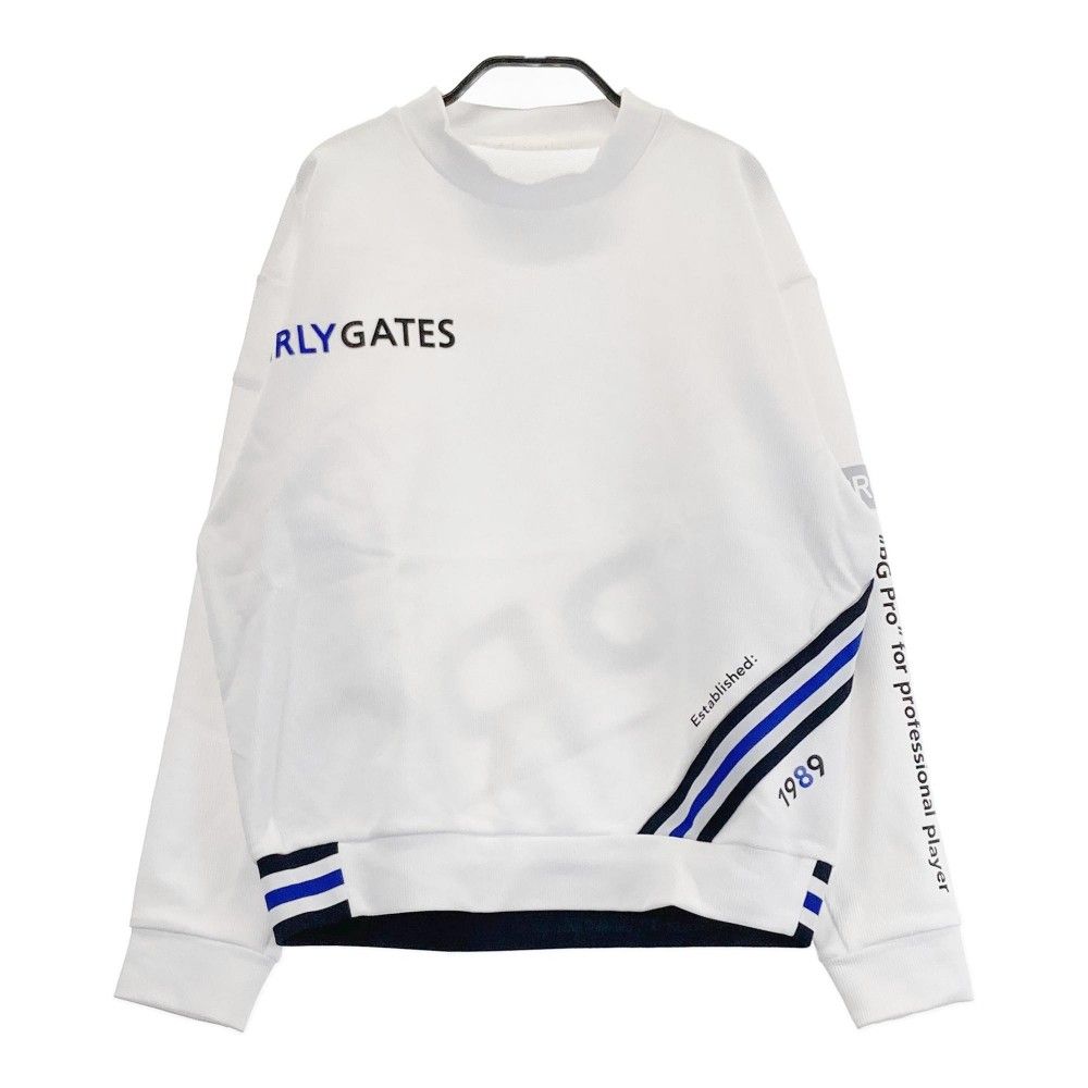 サイズ 1 PEARLY GATES パーリーゲイツ 2025年モデル モックネックスウェット トレーナー ホワイト系 240101465984 ゴルフウェア レディース ストスト