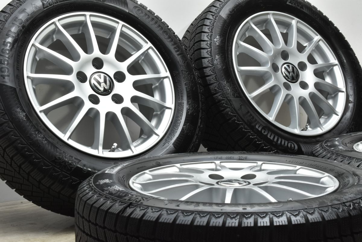 美品 バリ溝】VW 1K ゴルフ 純正サイズ WEDS IRVINE F01 15in 6J +43