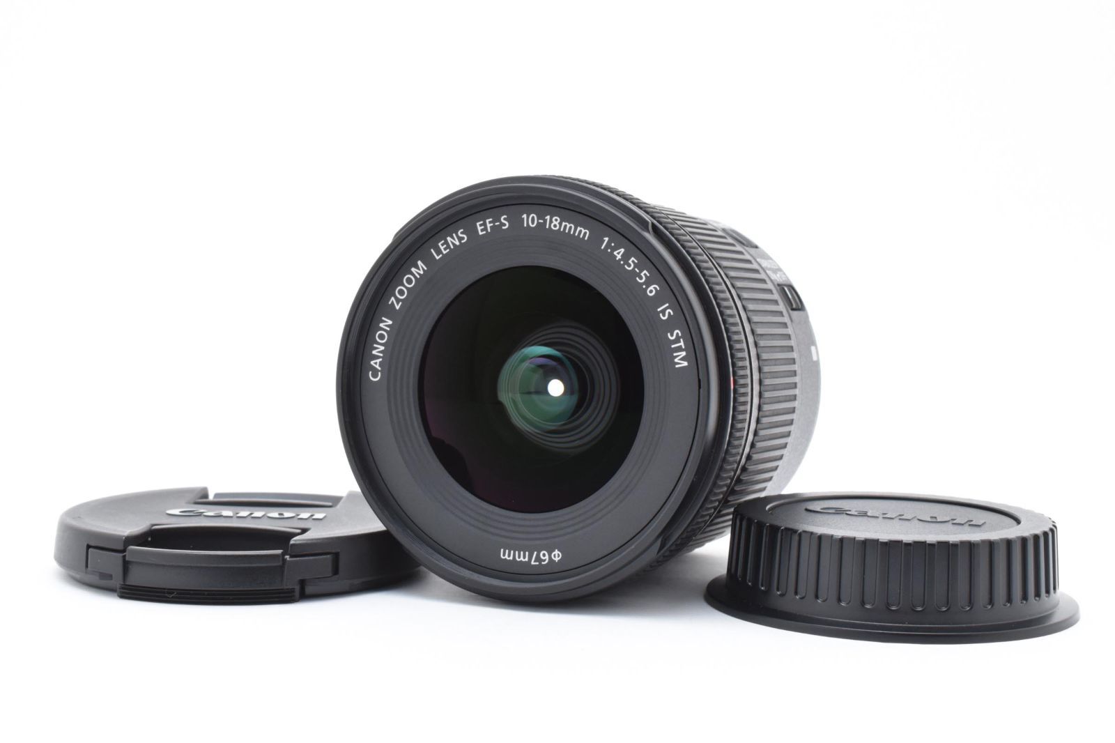 級 キヤノン Canon EF-S 10-18mm F4.5-5.6 IS STM レンズキャップ付き 完動品 51P91A509190