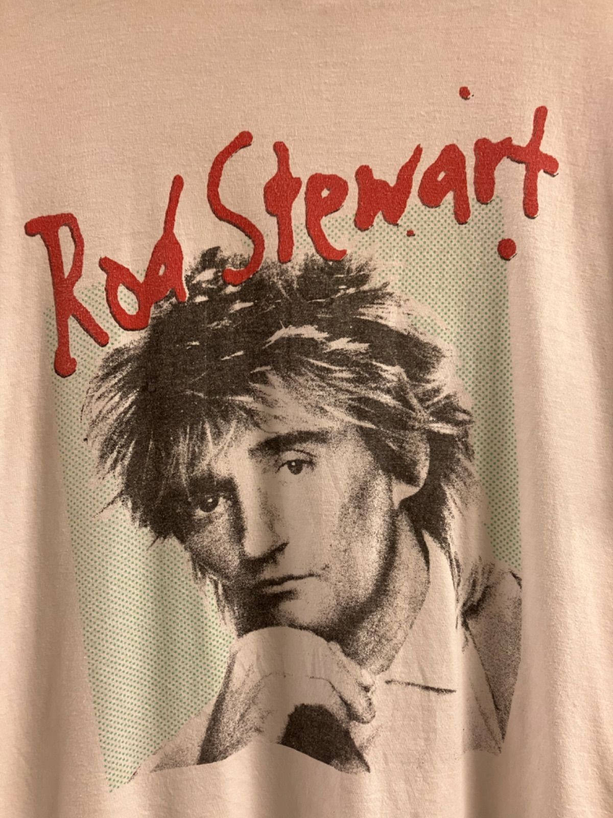 80's Rod Stewart Print T-shirt バンドT ロッドスチュワート