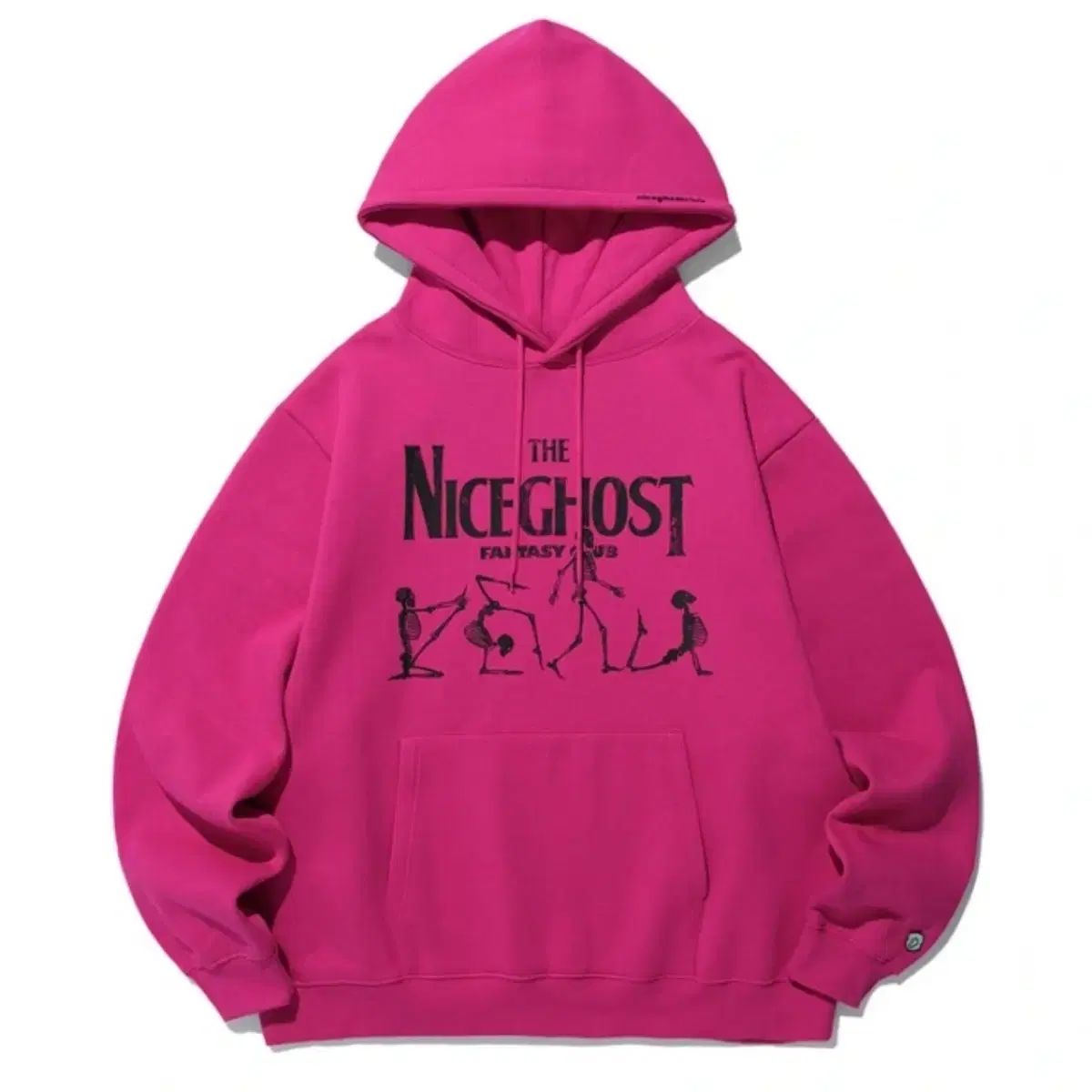 ナイスゴースト ピンク フード付きTシャツ クールトーン ワン ワン 推奨