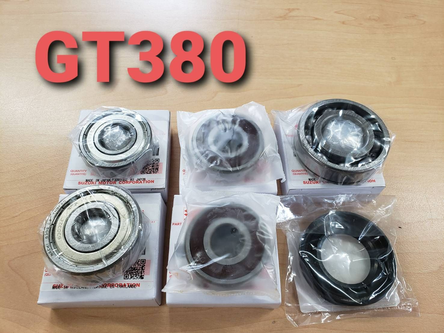 フロント リア ホイール スプロケタワー ベアリング 5個オイルシール付き