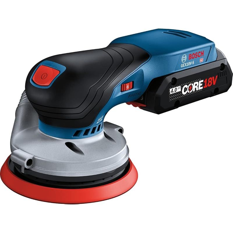 Bosch Professional(ボッシュ) 18Vコードレスランダムアクションサンダー GEX18V-125 充電式 コードレス 電動サンダー 研磨工具・車磨き・ポリッシャー・油膜・うろこ取り・鏡面磨き・木工研削・艶