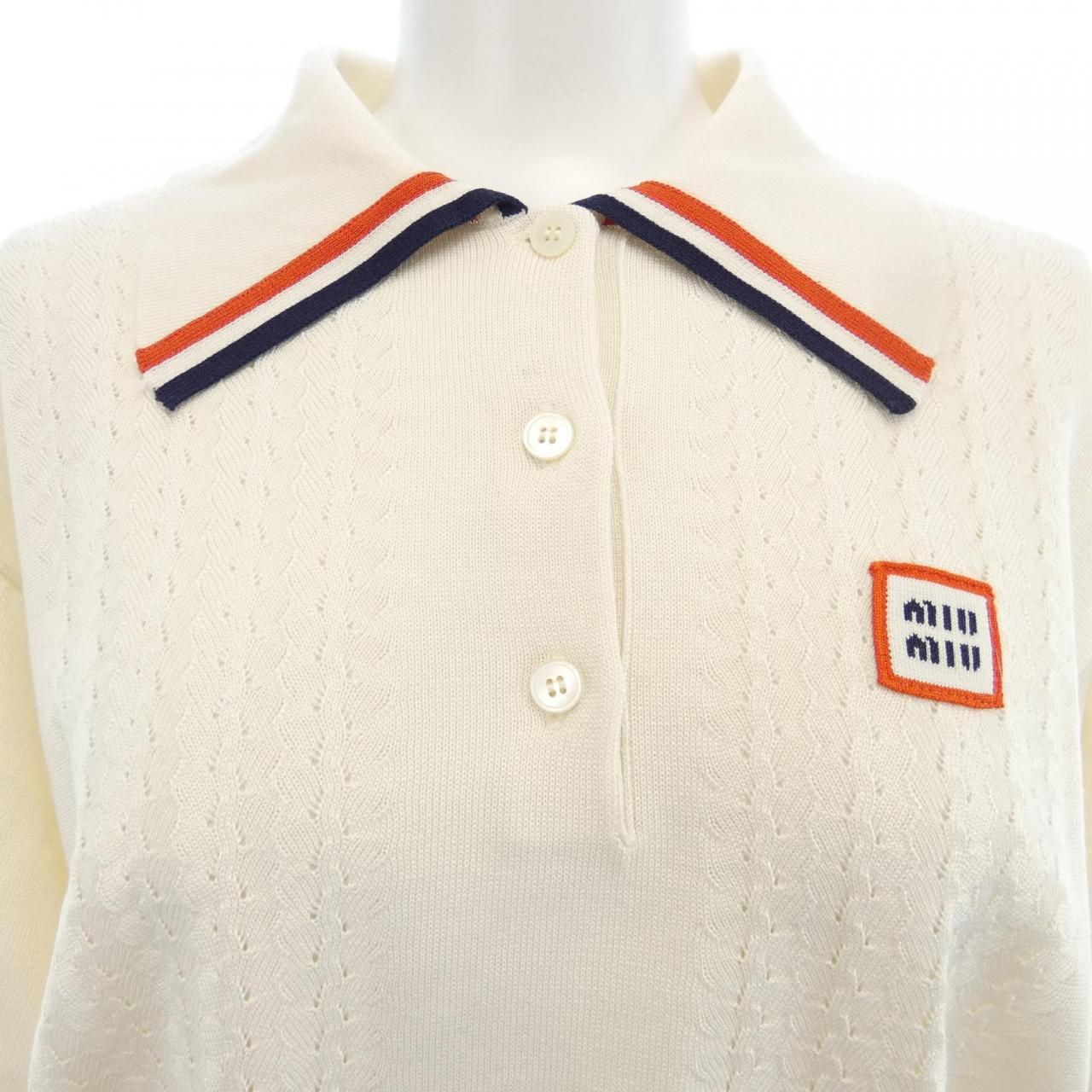 美品 群言堂 登美 ウール フラワージャガード ゆったり 7分袖 プル