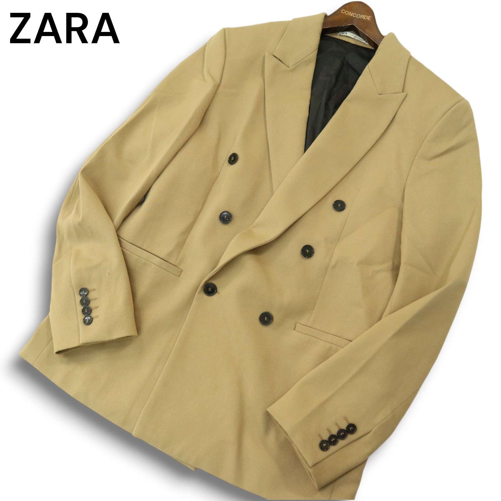 ZARA ザラ マン 現行タグ☆ 通年 総裏 ダブル テーラード