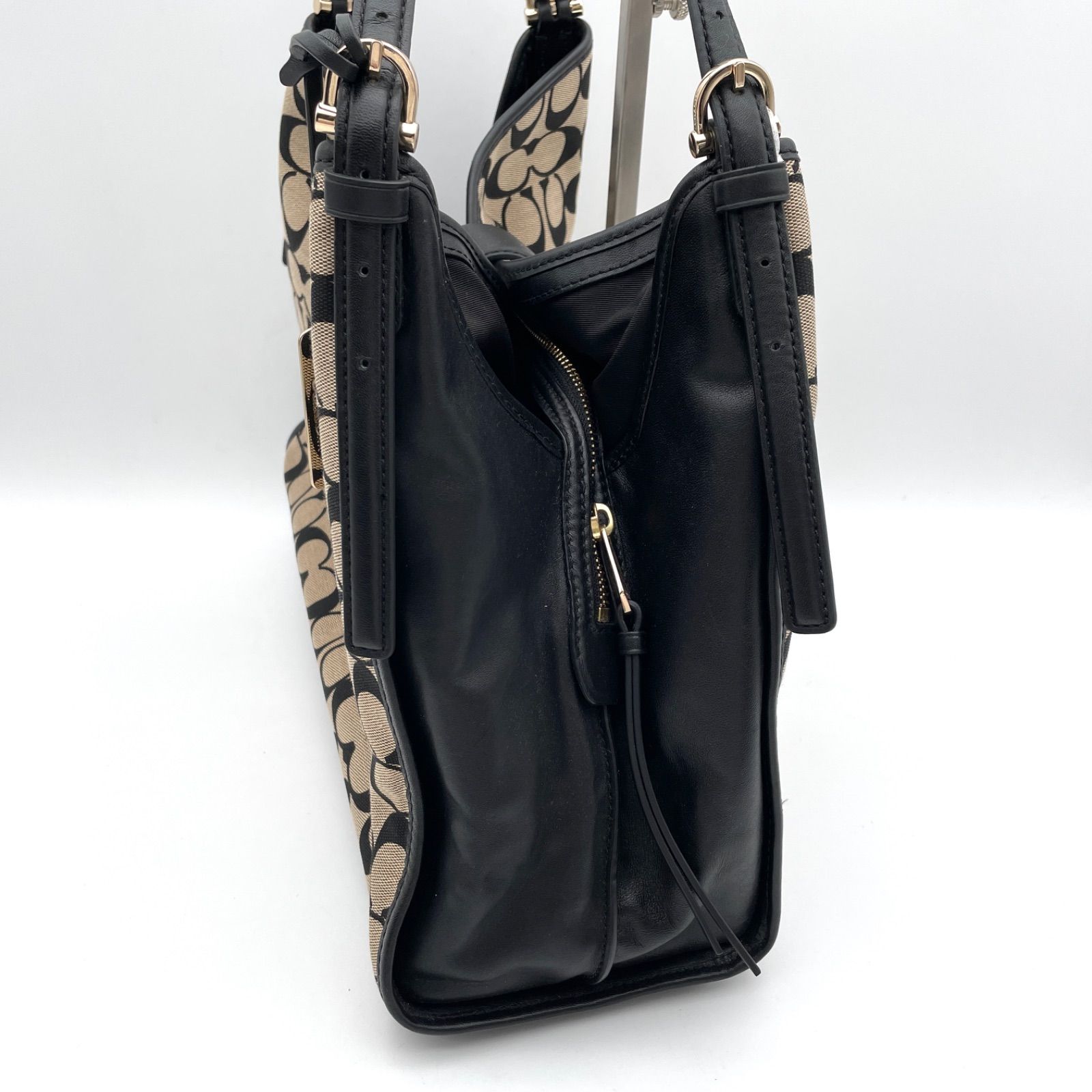 2506-194｜美品｜コーチ シグネチャー ハンドバッグ ターンロック COACH コーチ ターンロック シグネチャー ハンドバッグ - メルカリ