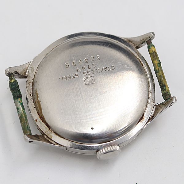 SEIKOアンティーク時計　手巻き セイコー 1747 手巻き アンティーク シルバー文字盤 トップのみ メンズ