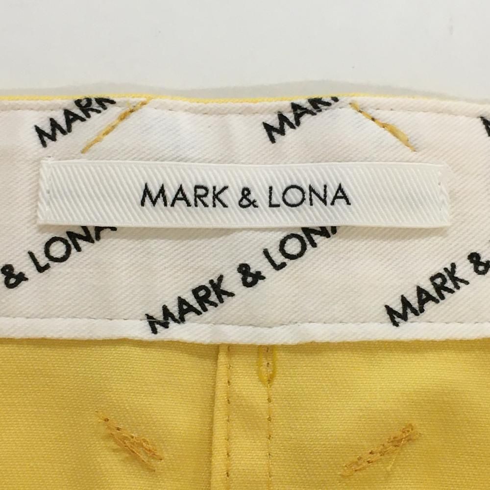 新品未使用　MARK&LONA ゴルフスカート　S イエロー ☆特価☆マークアンドロナ スカート イエロー スカル刺しゅう