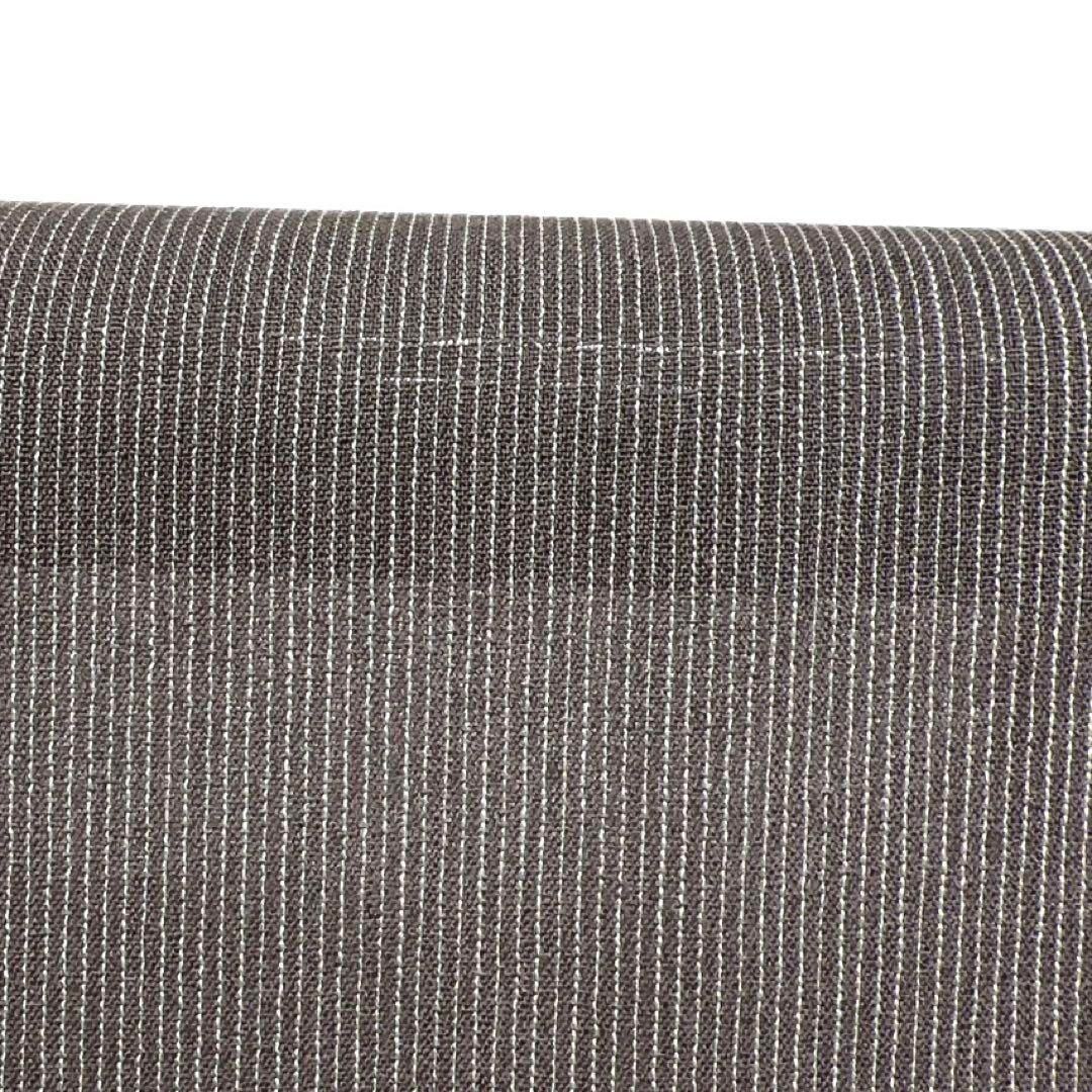 平和屋着物▽男性 紬 単衣 吉祥小絣 草木紬 反端付き 正絹 逸品