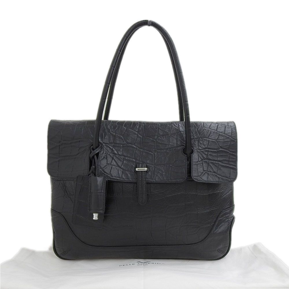 美品】ペッレモルビダ ビジネスバッグ トート ブラック 本革ブラック