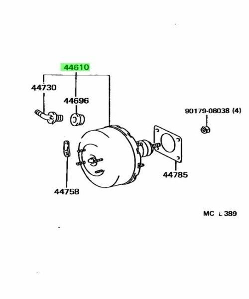 レクサス 純正 LX450 ランドクルーザー ブレーキ ブースタ LEXUS LX450 Land Cruiser BoosterBrake 44610-60792 JDM メーカー純正品