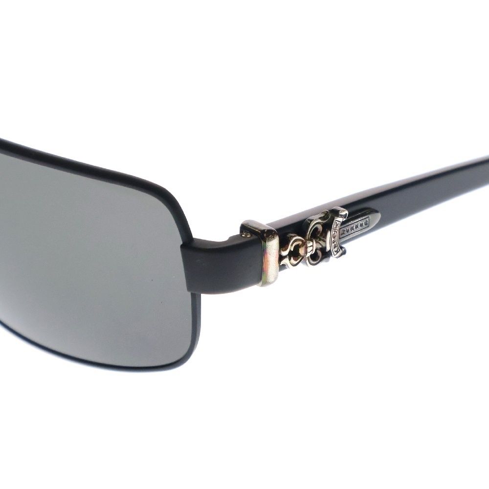 CHROME HEARTS クロムハーツ 64□13-141 TANK SLAPPER SUNGLASSES タンクスラッパーカッパー ダガー モチーフ サングラス シルバー/ブラック CHROME HEARTS (クロムハーツ) 64□13-141 TANK SLAPPER SUNGLASSES