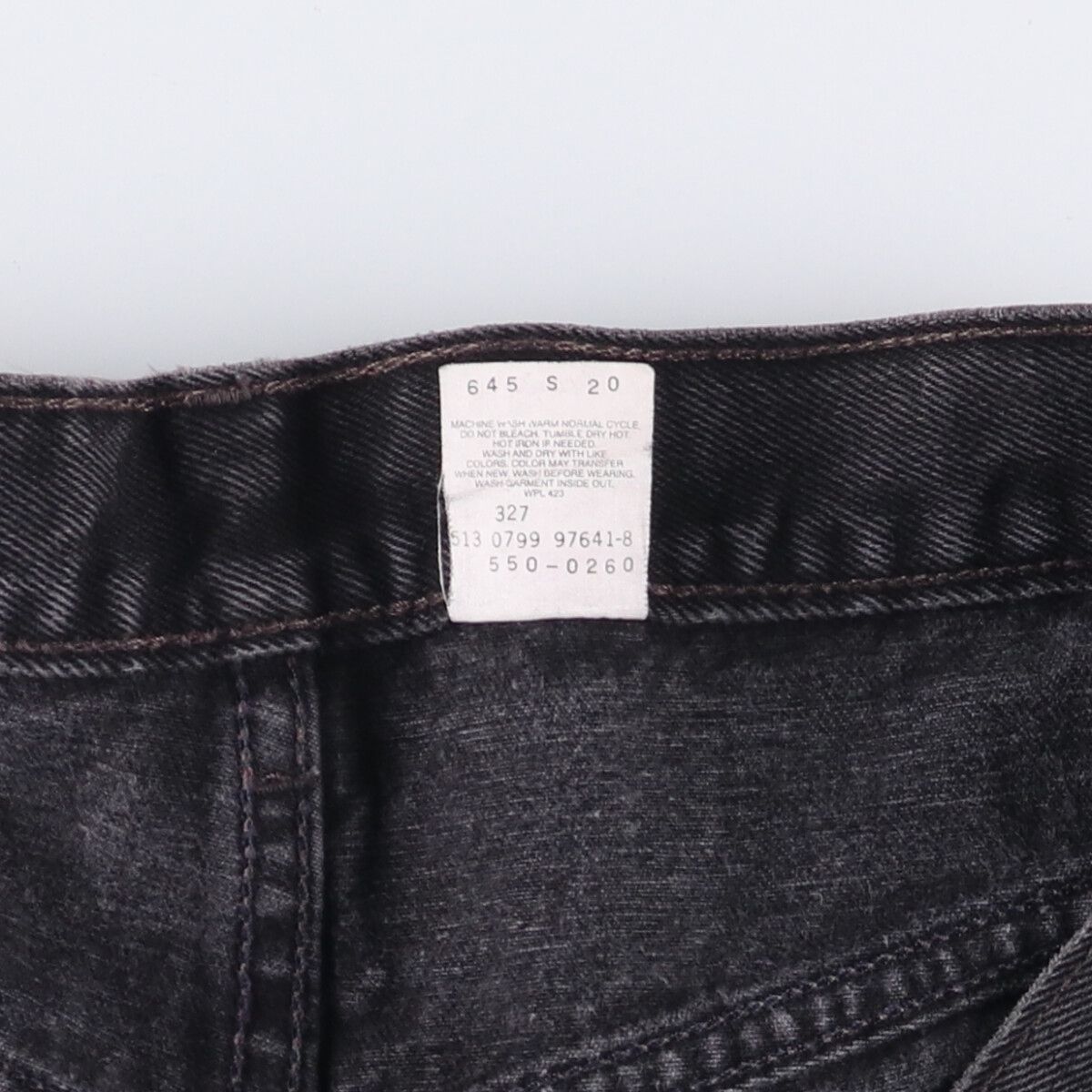 古着 90年代 リーバイス Levi s 550-0260 RELAXED FIT ブラックデニム テーパードデニムパンツ メンズw35相当 evb031725 KIN-KAAI_COM