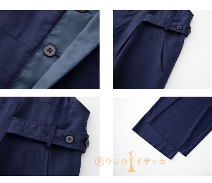 リネンサロペットパンツ オールインワン