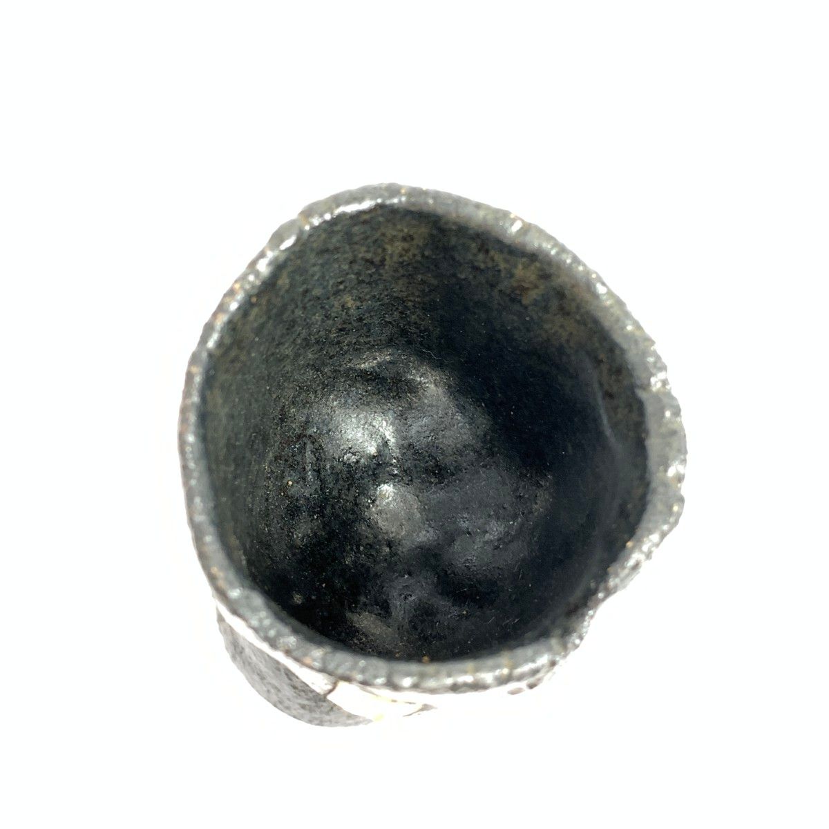 瀬戸焼 加藤孝(春鼎) 盃 共箱付 ブラック/ゴールドカラー / 240001156066