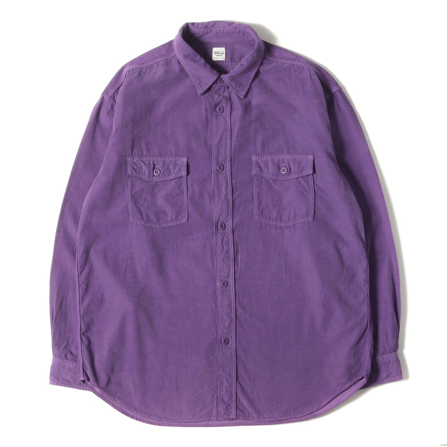 美品】Ron Herman ロンハーマン フランネルシャツパープル Mサイズ 美