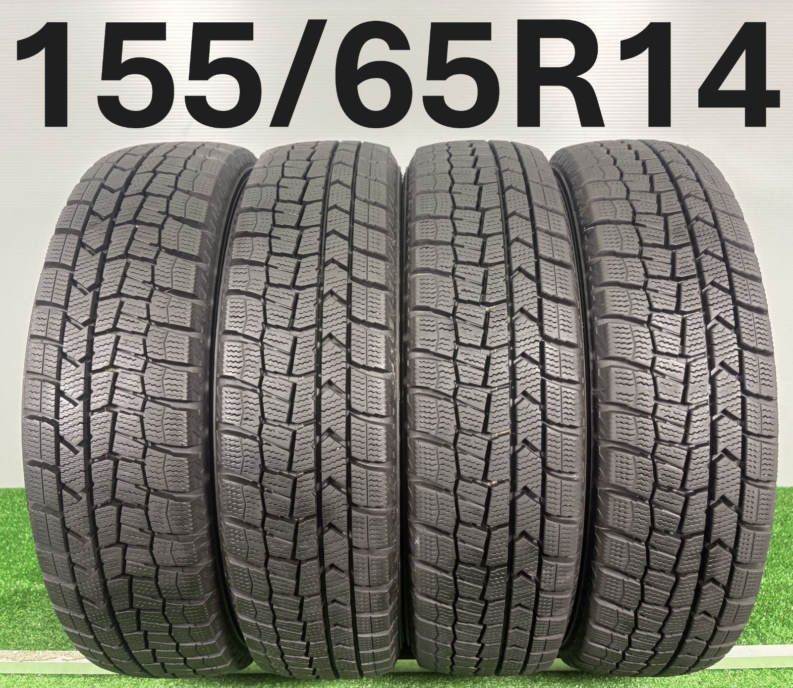 送料無料 155|65R14 ダンロップ WM02 2025年製 4本 冬タイヤ スタッドレス TA630