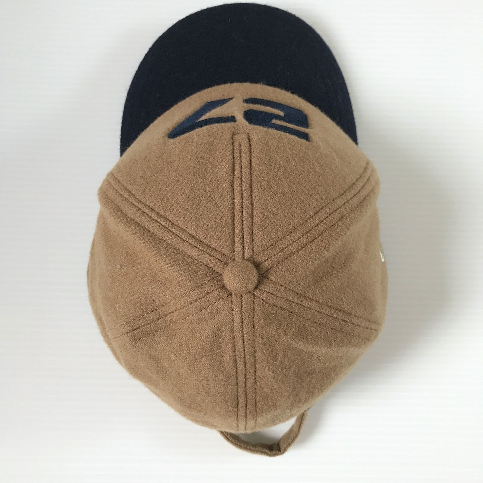 ラコステ/LACOSTE★フランネル/秋冬★ローキャップ/オールドベースボールCAP★ビンテージ加工★ワニ/ナンバー27★ユニセックス/58cm(フリーサイズ)   #2409S051