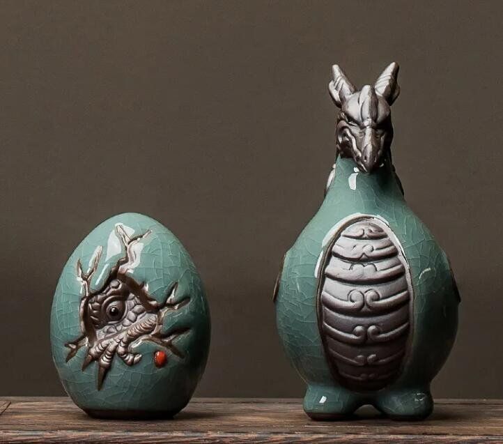 陶磁器☆手作り☆茶寵*茶玩 茶道 道具干支龍の置物