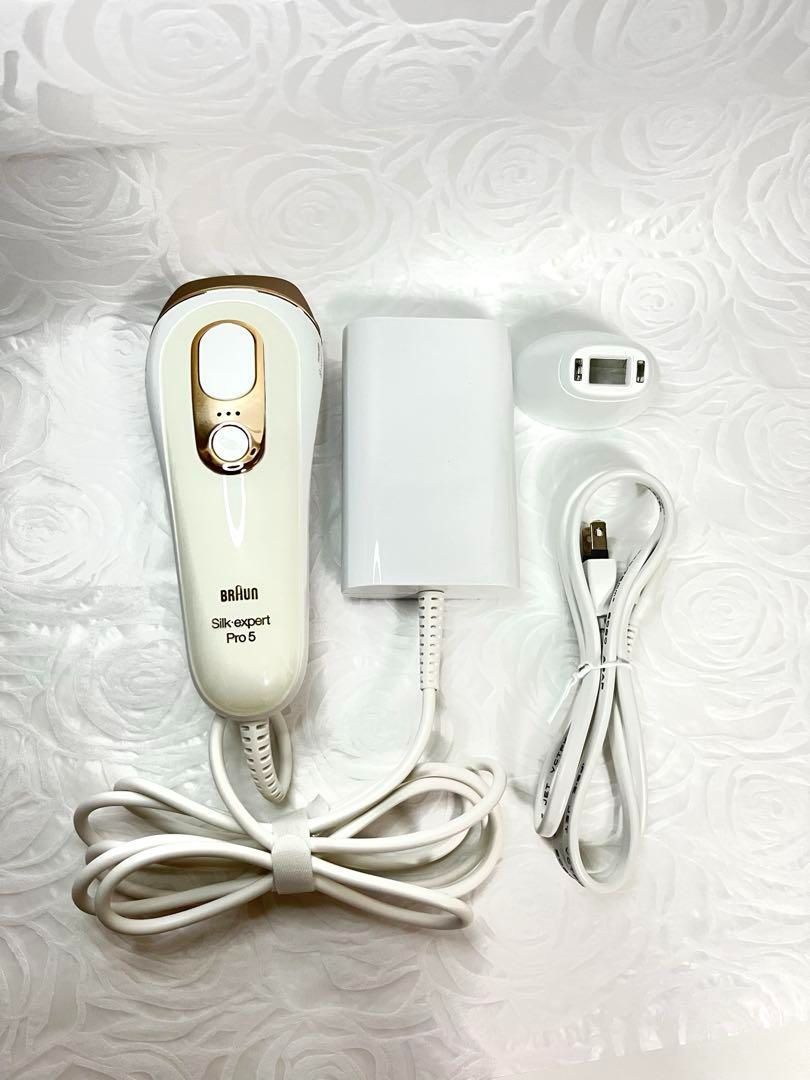 BRAUN 脱毛器 ホワイト ACアダプター付き BRAUN 脱毛器 ホワイト ACアダプター付き
