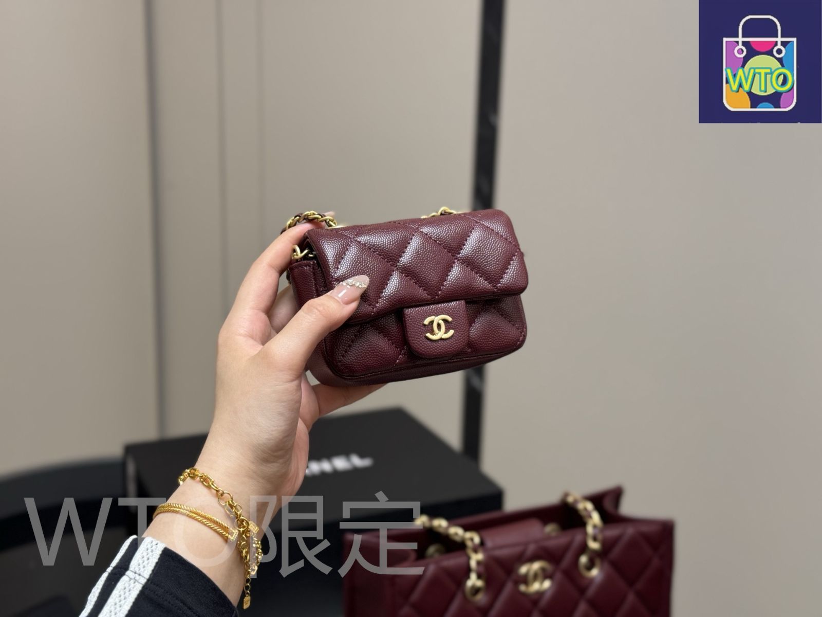 CHANEL ドットパターン トートバッグ CHANEL トートバッグ ドットパターン