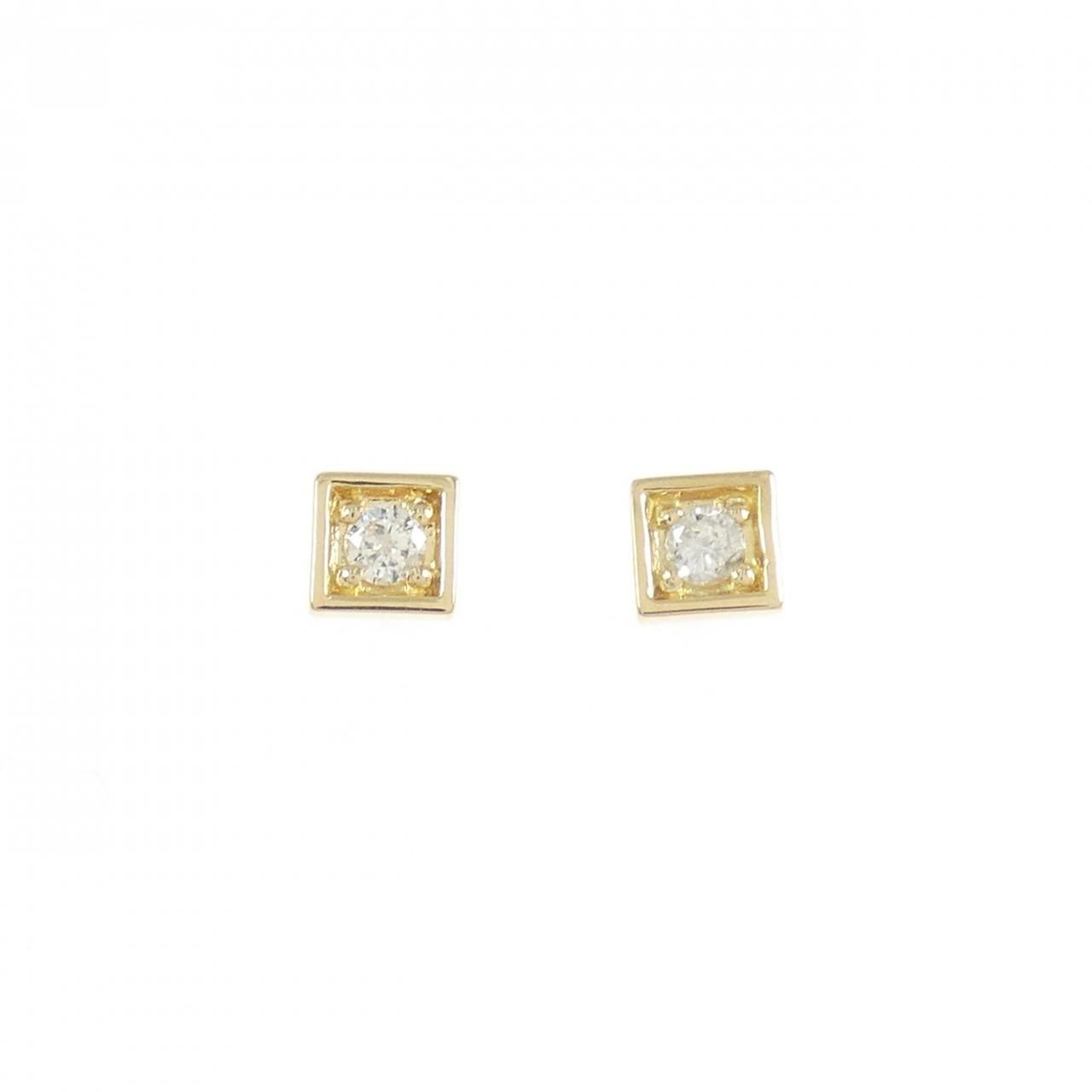 K18YG ダイヤモンド ピアス 0.10CT 本物保証】K18YG 天然ダイヤモンド