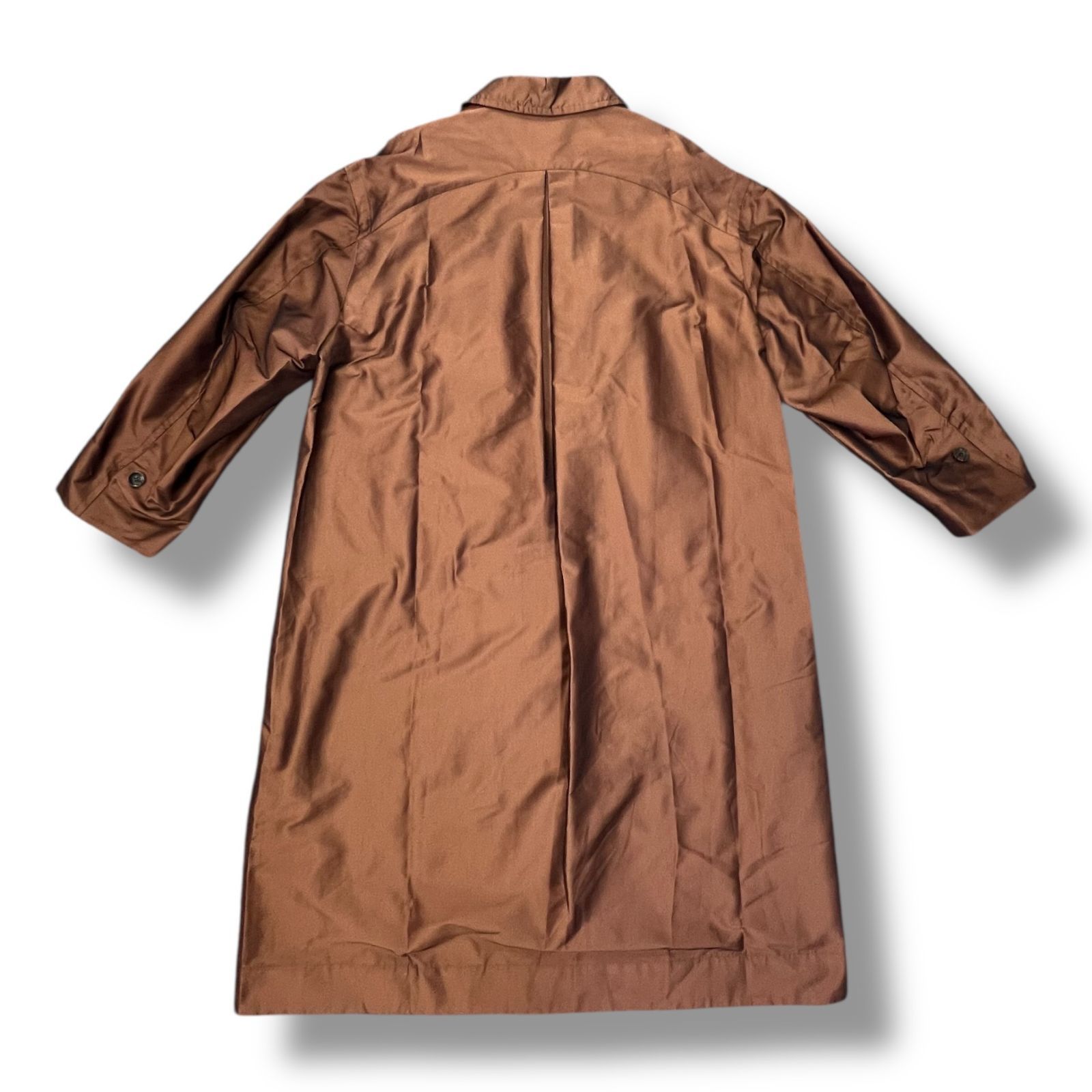 メゾンスペシャル　シャンブレー　ブラウン　ロングコート 参考上代35200円 未使用品 MAISON SPECIAL Chambray Stain Collar Coat