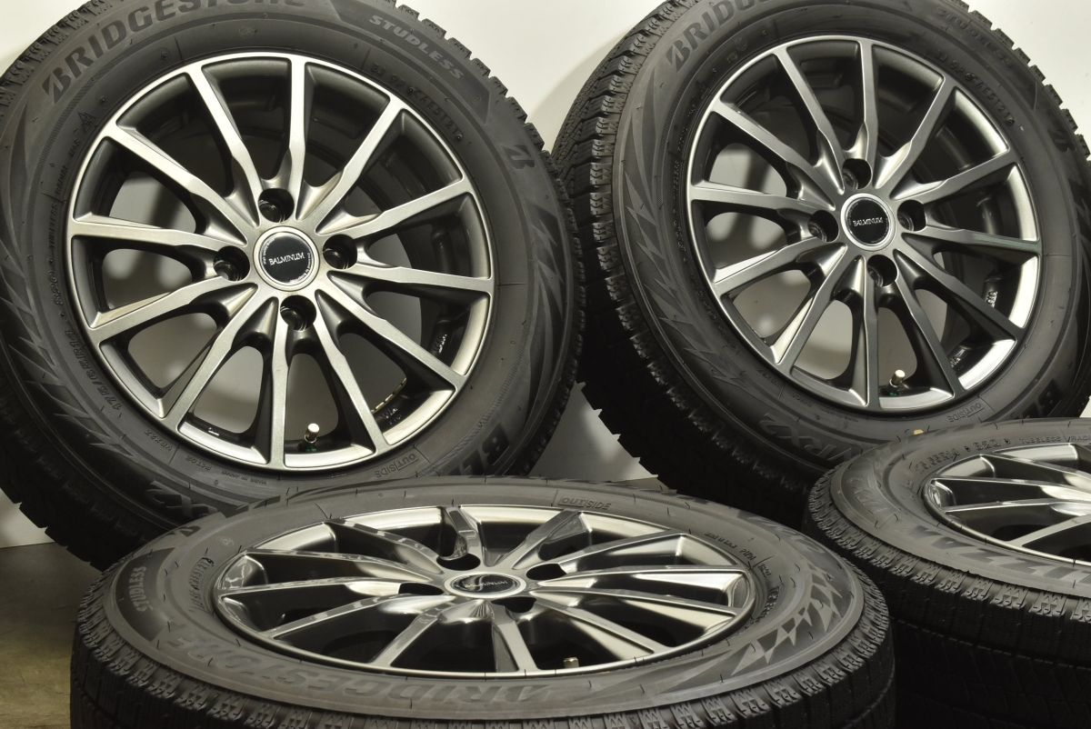 BRIDGESTONE 【バリ溝】BALMINUM 14in 5.5J+39 PCD100 ブリヂストン 