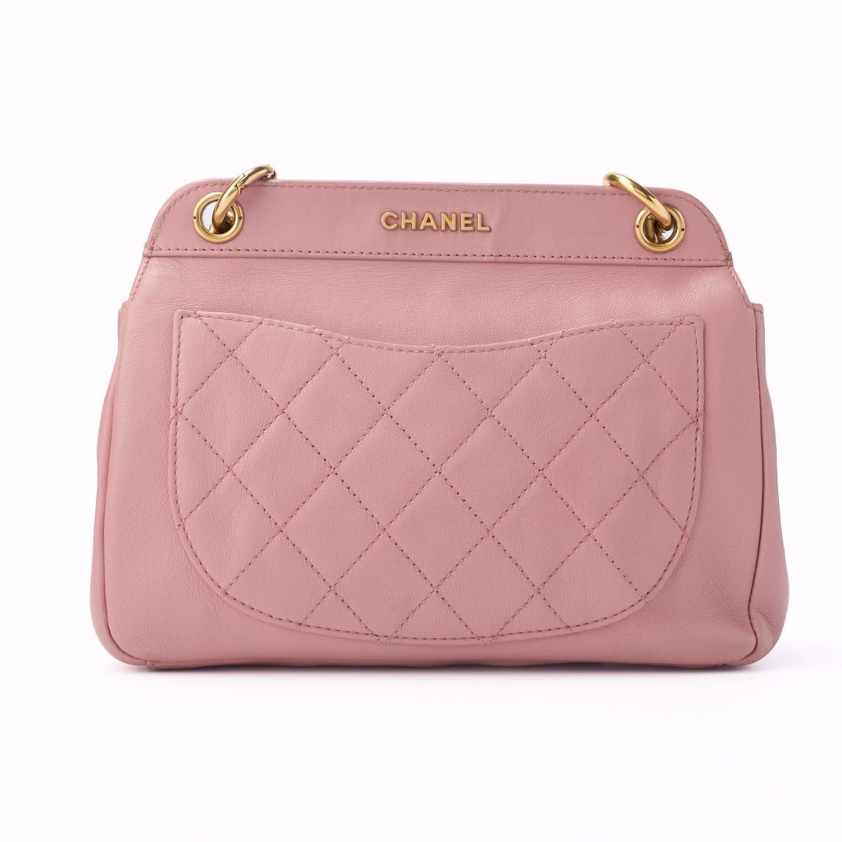 CHANEL シャネル ミニマトラッセ ラウンドフラップ チェーンショルダー  