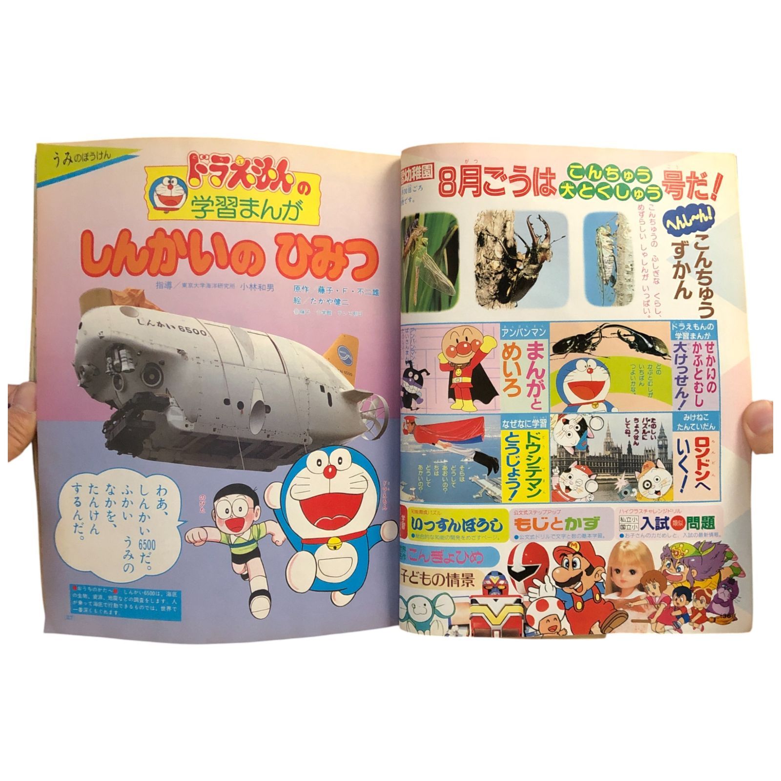 学習幼稚園 4・5・6歳向け 親子学習雑誌 大冒険号 アンパンマン/リカ