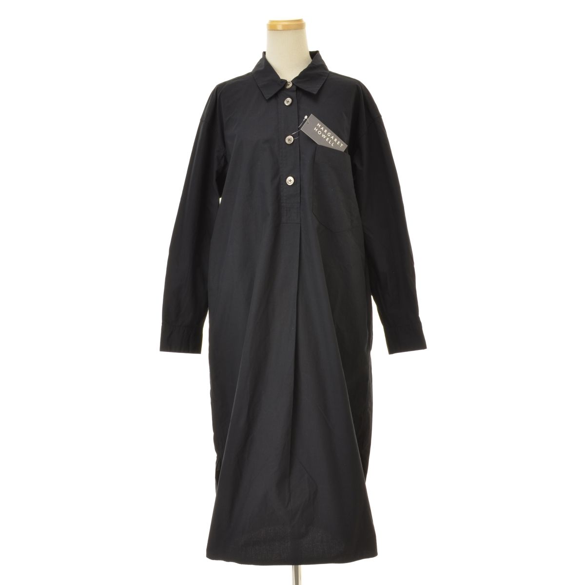 MARGARETHOWELL】24SS 5784158002 WASHED COTTON POPLIN ロング長袖 