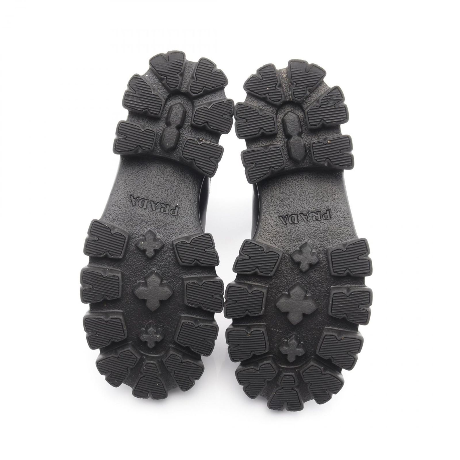 PRADA プラダ モノリス ブラッシュドレザー チェルシー ブーツ KIN-KAAI_COM