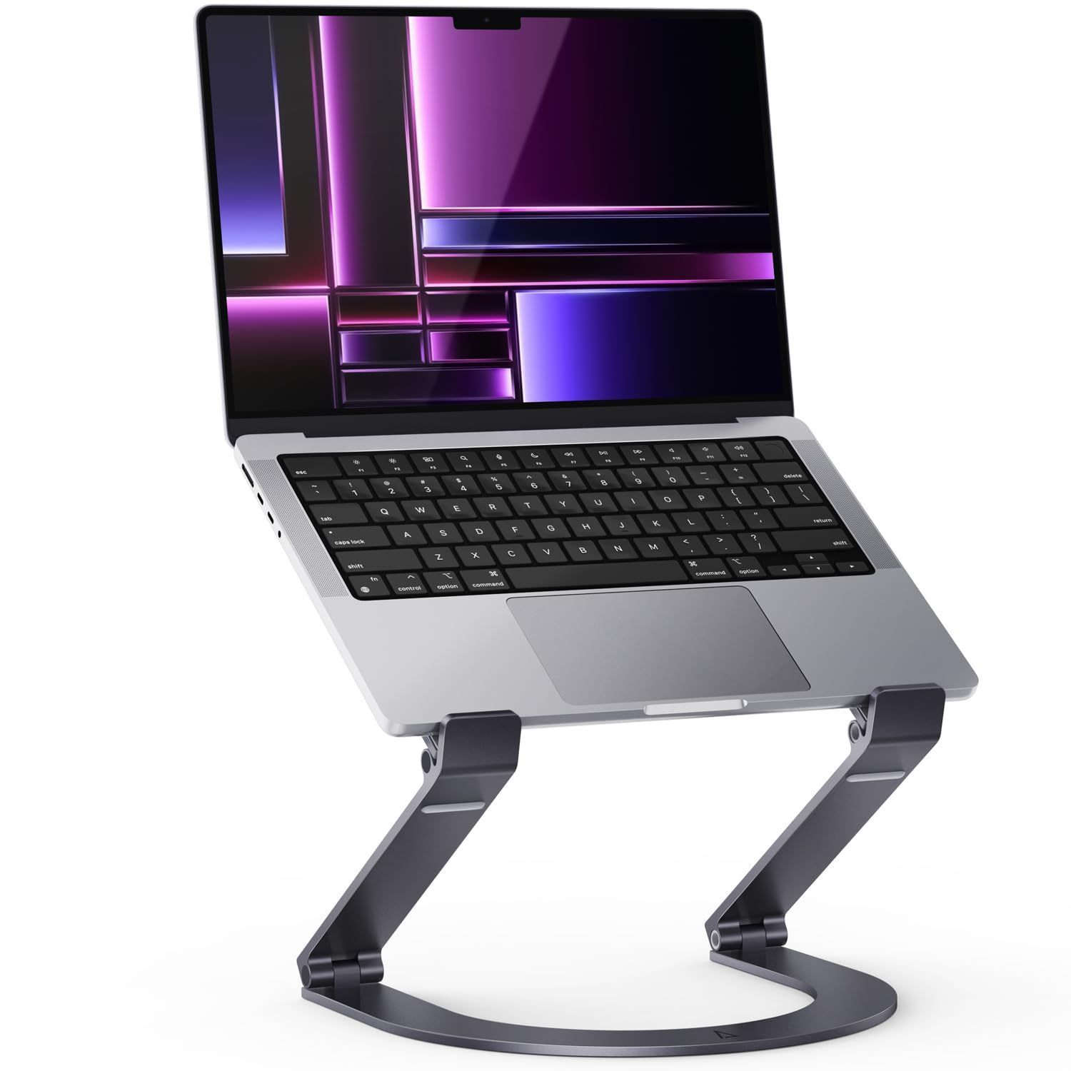 【新着商品】Pro/iPad/ノートPCなど17インチまでのノートパソコンやタブレットに対応 Air/Macbook Macbook アルミ合金製 放熱性優れ 滑り止め 調整可能 人間工学 折りたたみ式 PCスタンド タブレット