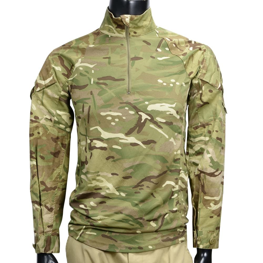 イギリス軍 コンバットシャツ MTP迷彩 UBACS【実物新品】ベルクロパッチ付 イギリス軍放出品 コンバットシャツ MTP迷彩 UBACS ジッパー付き