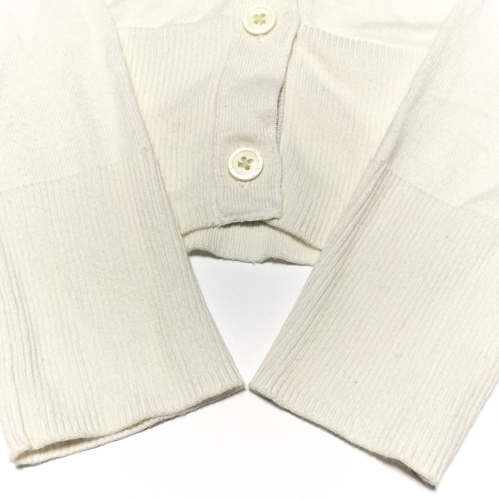 未使用級！QRタグ　ポロラルフローレン　カーディガベージュ　ブラウンピマコットン POLO RALPH LAUREN - 美品 POLO RALPH LAUREN ポロラルフ