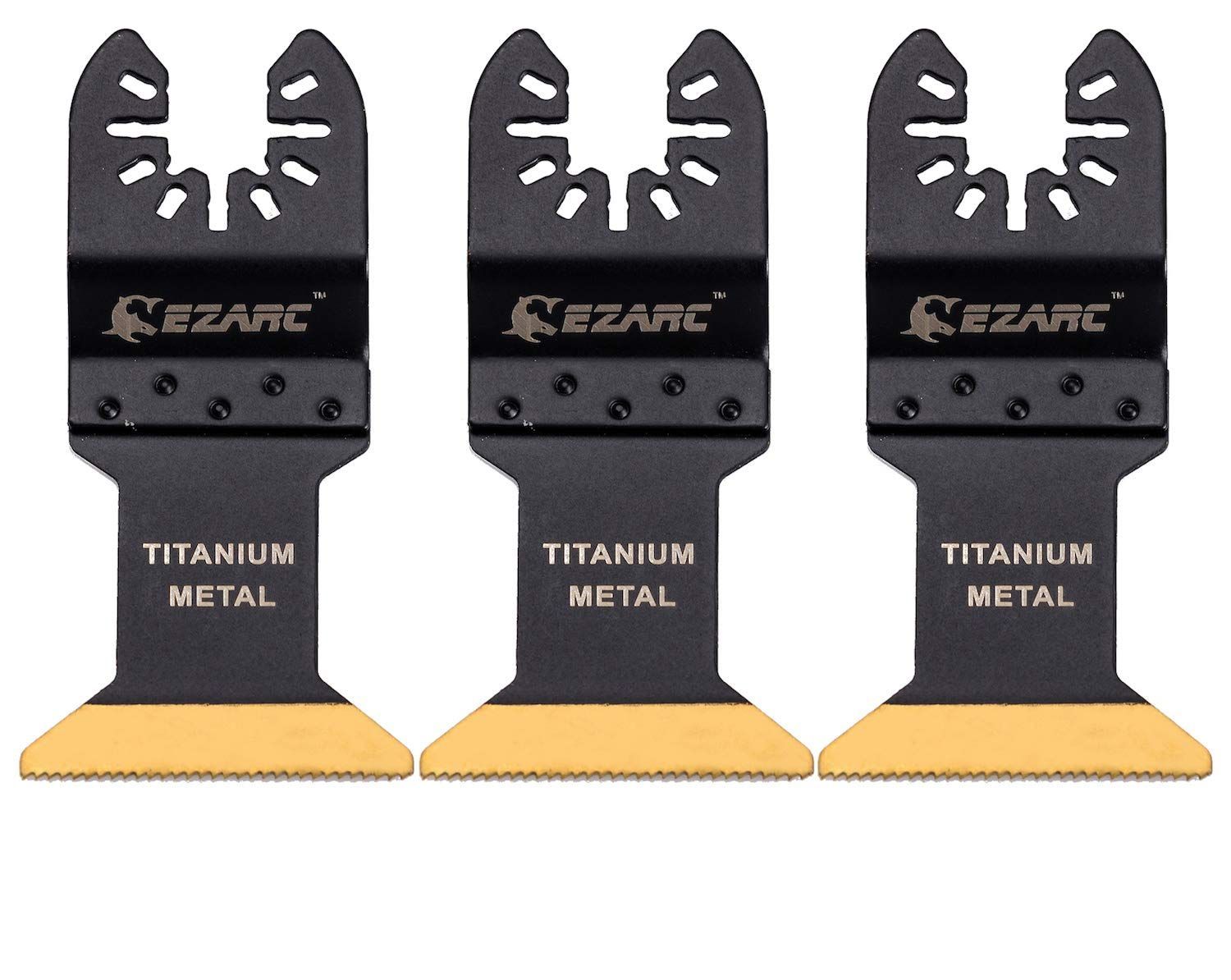 【数量限定】先端工具 金属切断 メタル 鋸刃 3点セット 互換 電動工具 チタンコーティング 替刃 マルチツール カットソーブレード EZARC