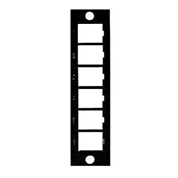 品質保証，格安 Leviton 5F100-6QP Opt-X QuickPort Plate Empty Black その他