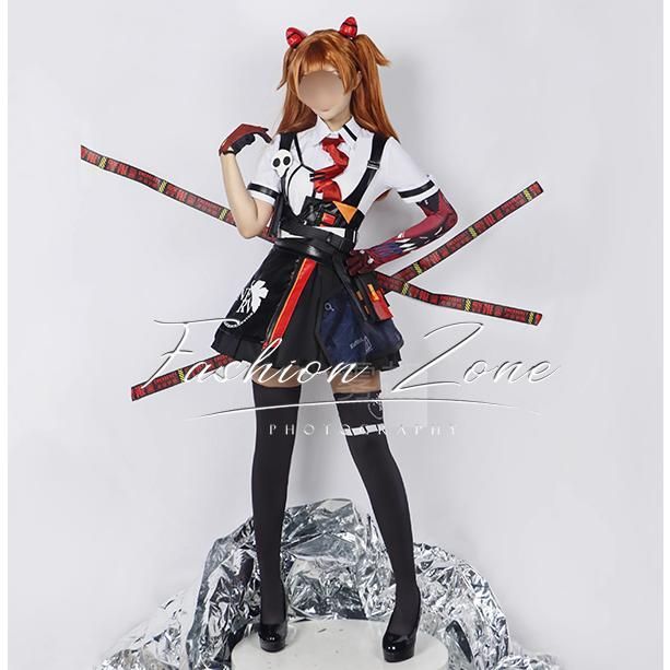 ◆新世紀エヴァンゲリオン 風 明日香 惣流?アスカ?ラングレー コスプレ衣装 ウィッグ 靴 cosplay コスチューム イベント アニメ ハ