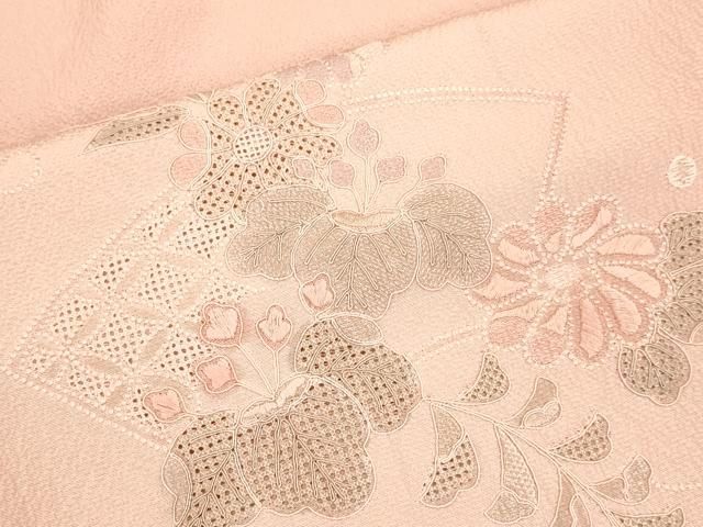平和屋着物▽中国三大刺繍 汕頭刺繍 スワトウ刺繍 総刺繍 訪問着