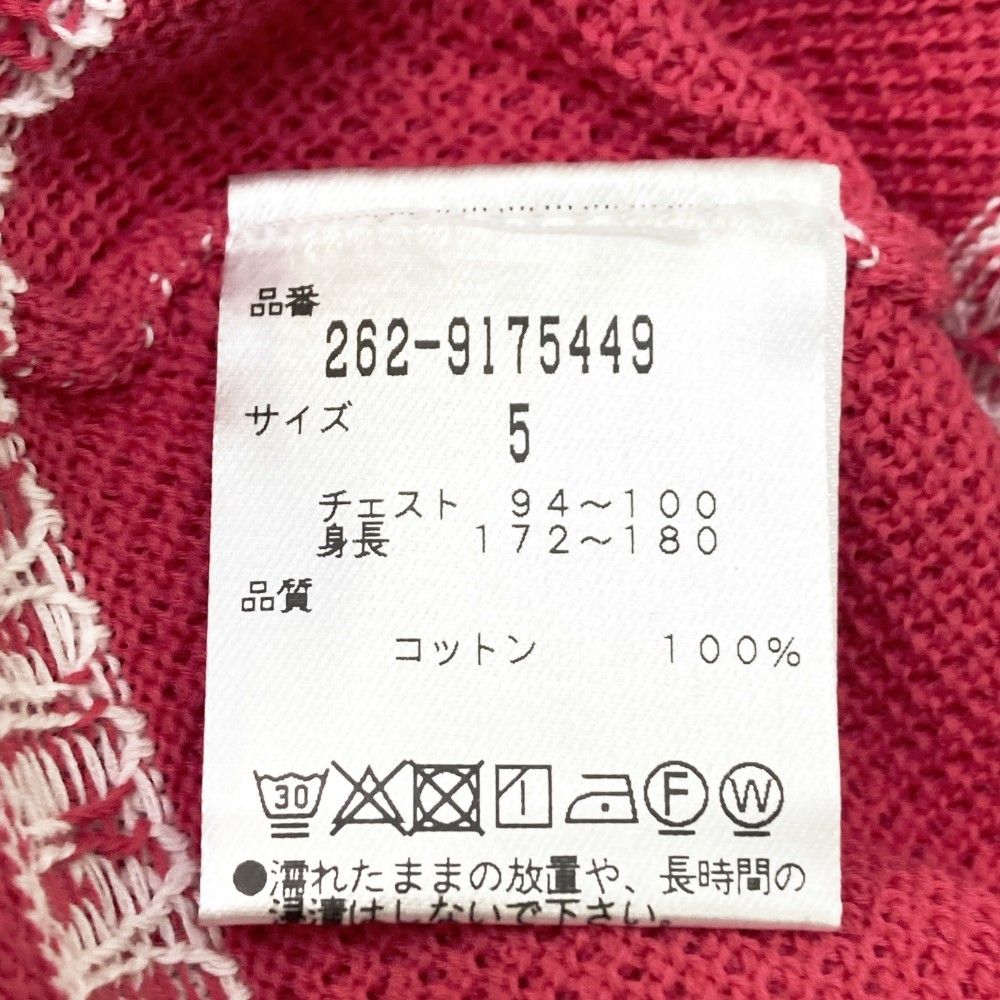サイズ：5 JACK BUNNY ジャックバニー 半袖ポロシャツ ニット