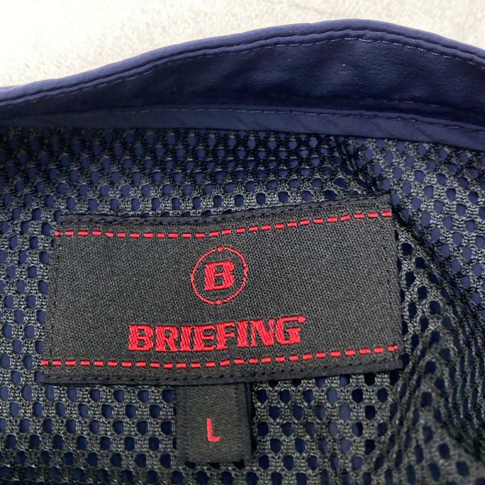 BRIEFING ネイビー ハーフジップ Lサイズ