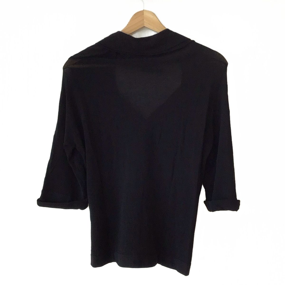 YOHJI YAMAMOTO NOIR ヨウジヤマモトプリュスノアール カーディガン サイズ2 M レディース - 黒 半袖 USTAUSTRALIA_COM_AU