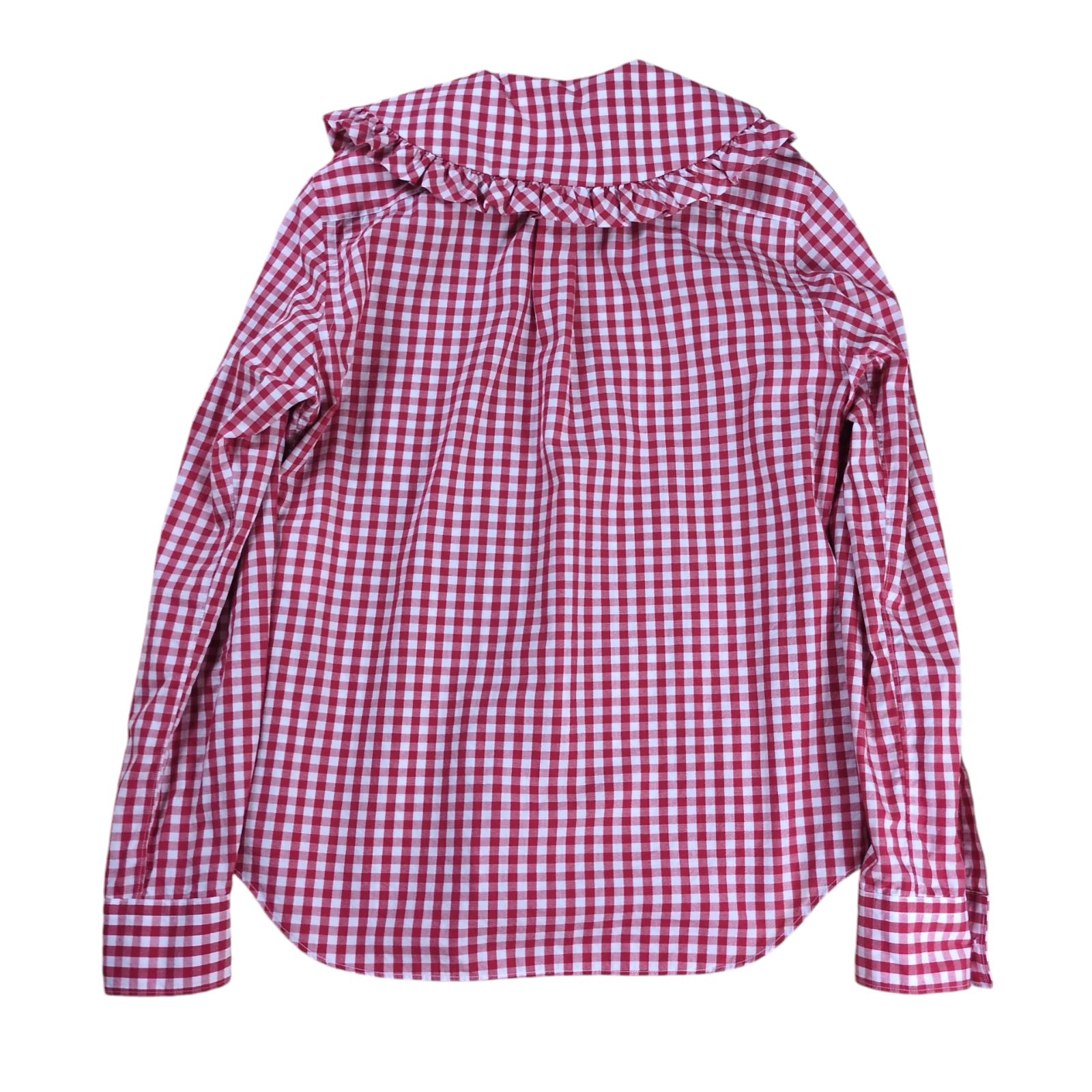 COMME des GARCONS GIRL 20SS ギンガムチェック 丸襟フリルシャツ