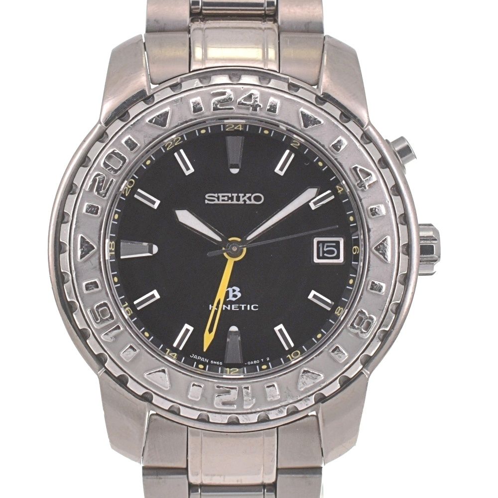 セイコー SEIKO SAGD003|5Ｍ65-0A70 ブライツ キネティック GMT チタン オートクォーツ メンズ 内 き I 139149
